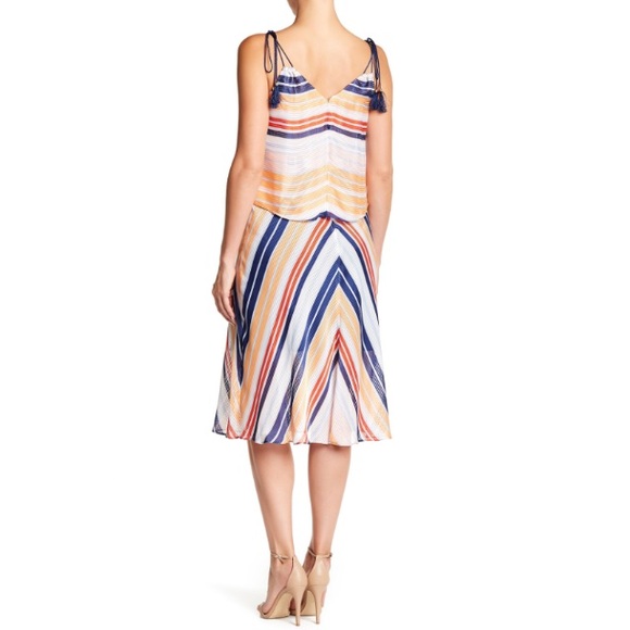 RACHEL Rachel Roy Striped Midi Popover - Picture 4 of 8